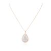 Image 1 : 14KT Rose Gold 6.23 ctw Opal and Diamond Pendant With Chain