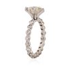 Image 3 : 14KT White Gold 1.82 ctw Marquise Cut Diamond Ring