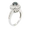 Image 3 : 14KT White Gold 1.57 ctw Blue Diamond Ring