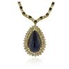 Image 1 : 14-18KT Yellow Gold 37.95 ctw Sapphire and Diamond Necklace