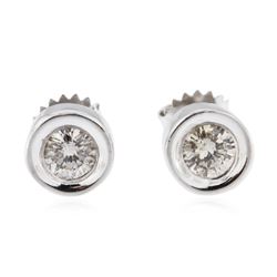 14KT White Gold 0.80 ctw Diamond Stud Earrings