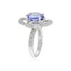 Image 3 : 14KT White Gold 5.81 ctw Tanzanite and Diamond Ring