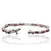 Image 3 : 14KT White Gold 3.82 ctw Ruby and Diamond Bracelet