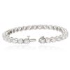 Image 3 : 14KT White Gold 6.43 ctw Diamond Tennis  Bracelet