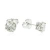Image 2 : 14KT White Gold 2.05 ctw Diamond Earrings