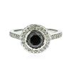 Image 1 : 14KT White Gold 2.08 ctw Black Diamond Ring