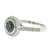 Image 2 : 14KT White Gold 2.08 ctw Black Diamond Ring