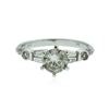 Image 1 : 14KT White Gold 1.21 ctw Diamond Ring