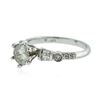 Image 2 : 14KT White Gold 1.21 ctw Diamond Ring