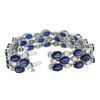 Image 3 : 14KT White Gold 33.48 ctw Sapphire and Diamond Bracelet