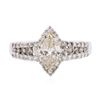 Image 1 : 14KT White Gold 1.32 ctw Diamond Ring