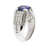 Image 3 : 14KT White Gold 2.63 ctw Tanzanite and Diamond Ring
