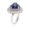 Image 3 : 14KT White Gold 8.23 ctw GIA Cert Tanzanite & Diamond Ring