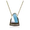 Image 1 : 14KT Yellow Gold 0.18 ctw Diamond Pendant