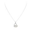 Image 1 : 14KT White Gold 0.49 ctw Diamond Pendant With Chain
