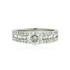 Image 1 : 14KT White Gold 1.24 ctw Diamond Ring