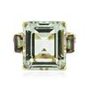 Image 1 : 14KT Yellow Gold 14.13 ctw Green Quartz and Mystic Topaz Ring