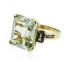 Image 2 : 14KT Yellow Gold 14.13 ctw Green Quartz and Mystic Topaz Ring