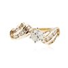 Image 1 : 14KT Yellow Gold 0.75 ctw Diamond Ring