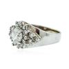 Image 2 : 14KT White Gold 1.47 ctw Diamond Ring