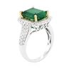 Image 3 : 14KT Two-Tone Gold 3.93 ctw Emerald and Diamond Ring