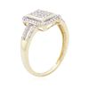 Image 3 : 10KT Two-Tone Gold 0.50 ctw Diamond Ring