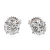 Image 1 : 14KT White Gold 1.82 ctw Diamond Stud Earrings