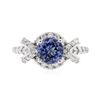 Image 1 : 14KT White Gold 1.25 ctw Tanzanite and Diamond Ring