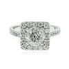 Image 1 : 14KT White Gold 1.97 ctw Brilliant Cut Diamond Ring