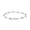 Image 2 : 14KT White Gold 5.50 ctw Topaz Bracelet