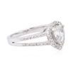 Image 2 : 14KT White Gold 1.02 ctw Diamond Ring