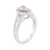 Image 3 : 14KT White Gold 1.02 ctw Diamond Ring