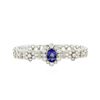 Image 1 : 14KT White Gold 5.10 ctw Tanzanite and Diamond Bracelet