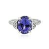 Image 1 : 14KT White Gold 3.82 ctw Tanzanite and Diamond Ring