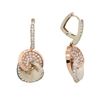 Image 2 : 14KT Two-Tone Gold 1.53 ctw Diamond Earrings