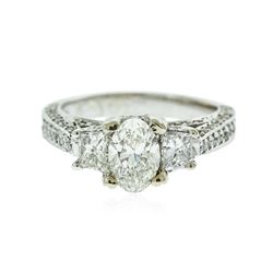 14KT White Gold EGL Certified 2.31 ctw Diamond Ring