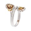 Image 3 : 18KT Two-Tone Gold 0.60 ctw Diamond Ring