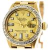 Image 2 : Ladies Rolex 18KT Yellow Gold Diamond DateJust Wristwatch