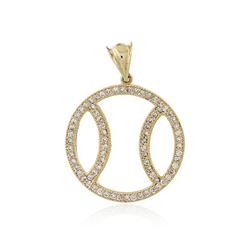 14KT Yellow Gold 1.07 ctw Diamond Pendant