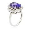 Image 3 : 14KT White Gold 4.71 ctw Tanzanite and Diamond Ring