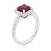 Image 3 : 18KT White Gold 1.00 ctw Ruby and Diamond Ring