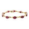 Image 1 : 14KT Yellow Gold 15.30 ctw Ruby Bracelet