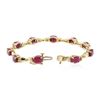 Image 3 : 14KT Yellow Gold 15.30 ctw Ruby Bracelet