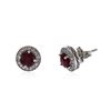 Image 2 : 14KT White Gold 1.83 ctw Ruby and Diamond Earrings