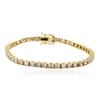 Image 1 : 14KT Yellow Gold 5.01 ctw Diamond Tennis Bracelet