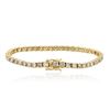 Image 2 : 14KT Yellow Gold 5.01 ctw Diamond Tennis Bracelet