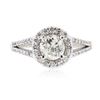 Image 1 : 14KT White Gold 1.125 ctw Diamond Ring