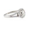 Image 2 : 14KT White Gold 1.125 ctw Diamond Ring