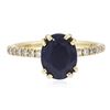 Image 1 : 18KT Yellow Gold 2.68 ctw Sapphire and Diamond Ring