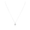 Image 1 : 14KT White Gold 0.40 ctw Diamond Pendant With Chain